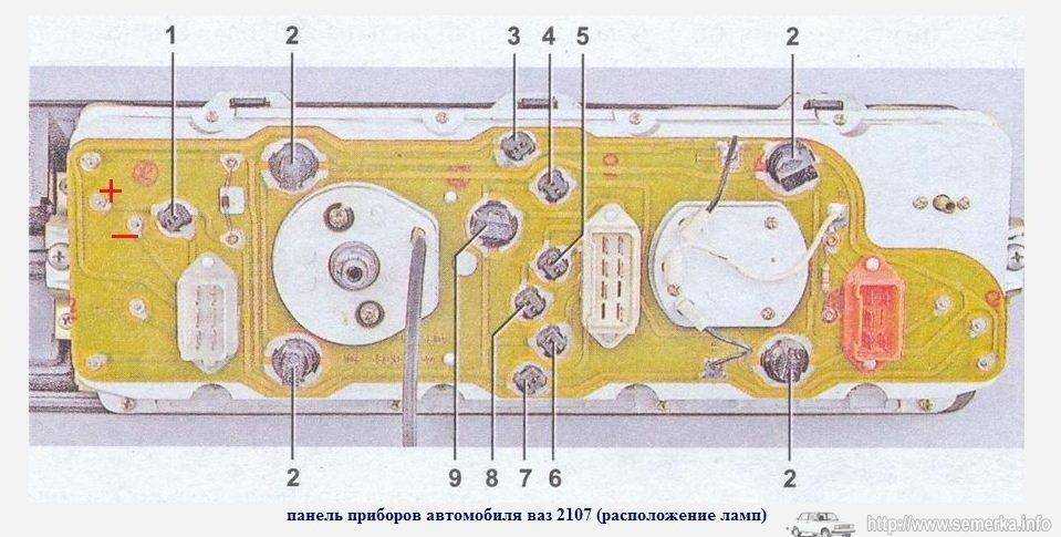 Замена лампочки на панели ваз 2107 - авто журнал карлазарт