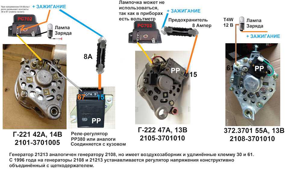 Какой генератор подойдет на ваз 2107 инжектор