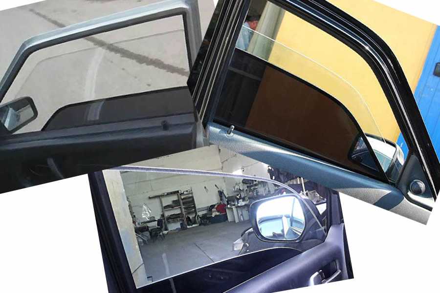 Двойная тонировка стекол автомобиля. система из 2 стекол в двери автомобиля