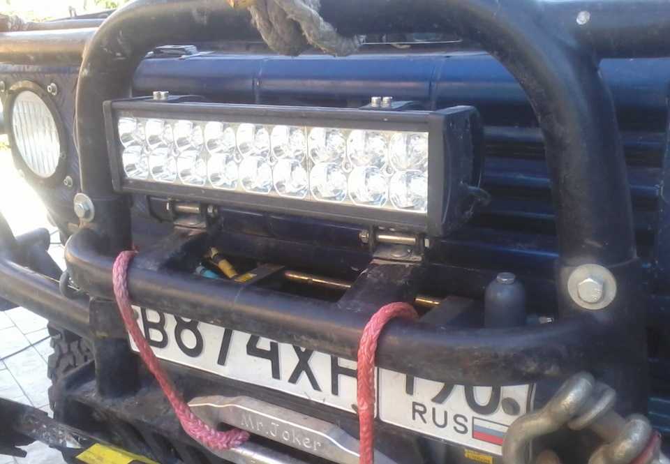 Как подключить светодиодную балку на крышу авто