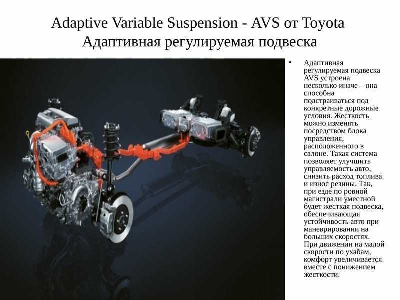 Адаптивная подвеска avs: полный контроля над автомобилем