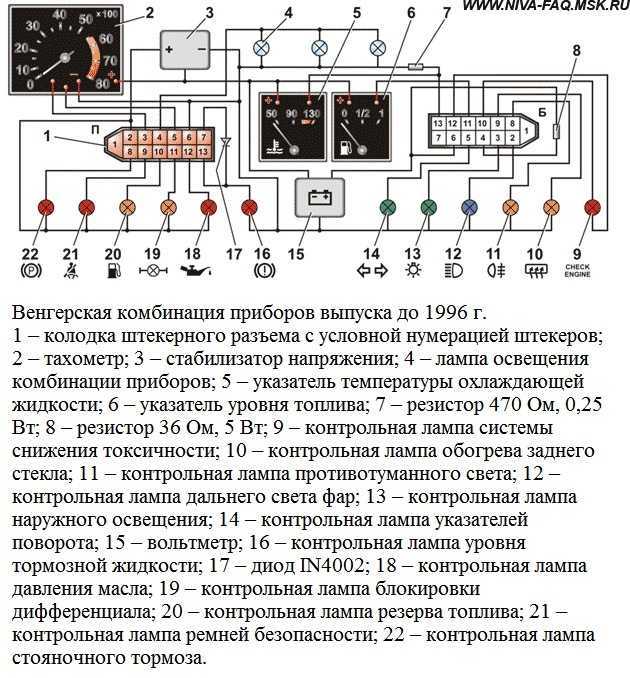 Лампы щитка приборов автомобилей ваз 2108, 2109, 21099