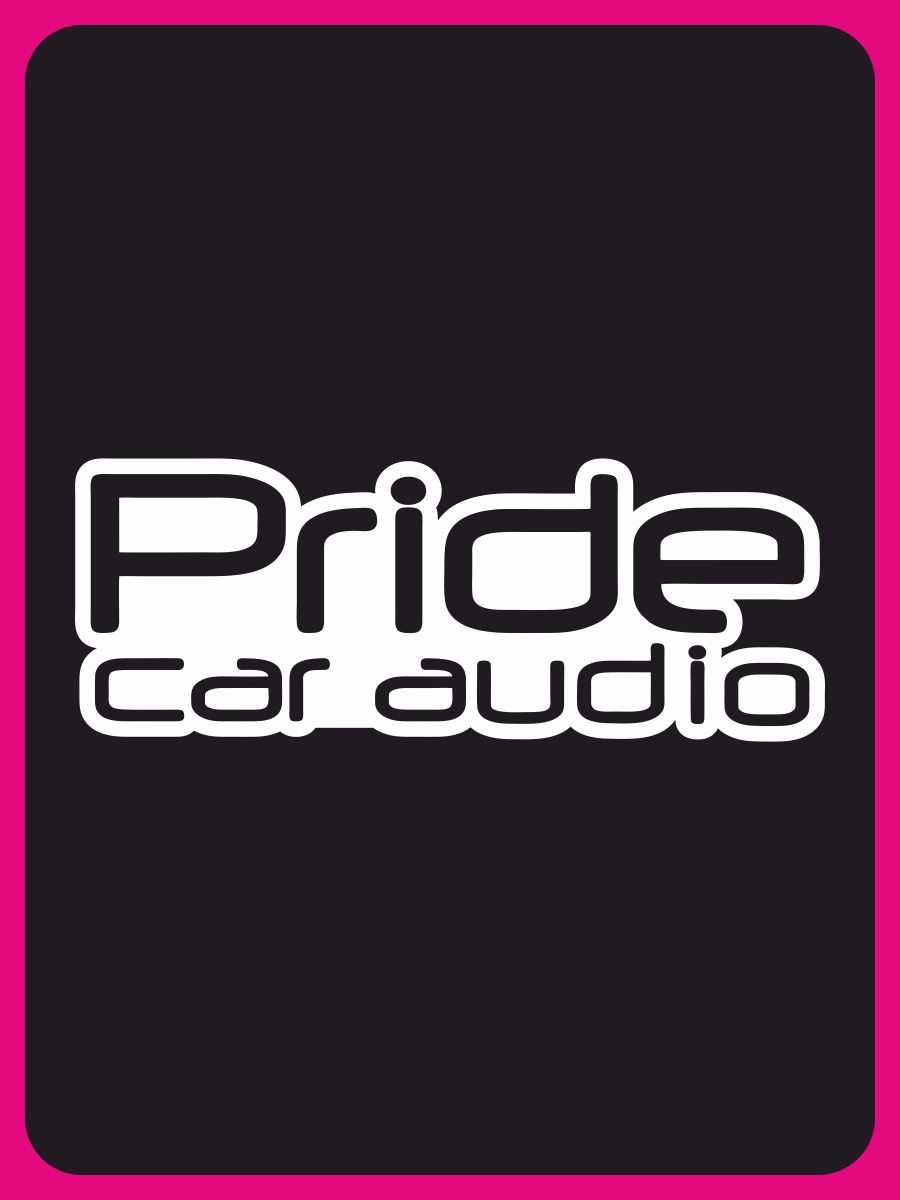 Что означает наклейка pride car audio?